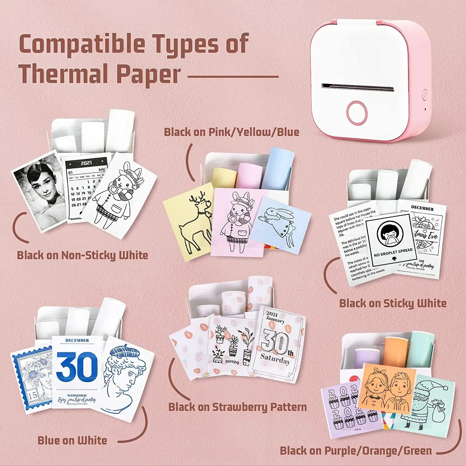 Portable Mini Thermal Printer